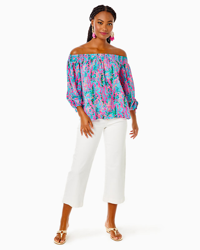 Maryellen Off-The-Shoulder Top | Lilly Pulitzer Outlet | Lilly Pulitzer Outlet - LillypulitzerOutlets