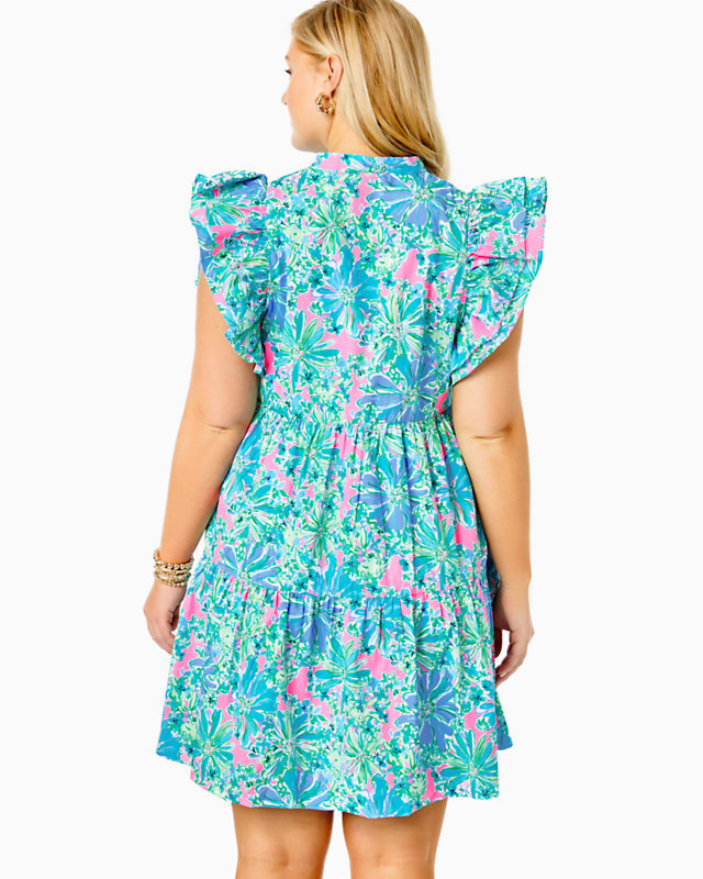 Aldena Ruffle Sleeve Cotton Dress | Lilly Pulitzer Outlet - LillypulitzerOutlets