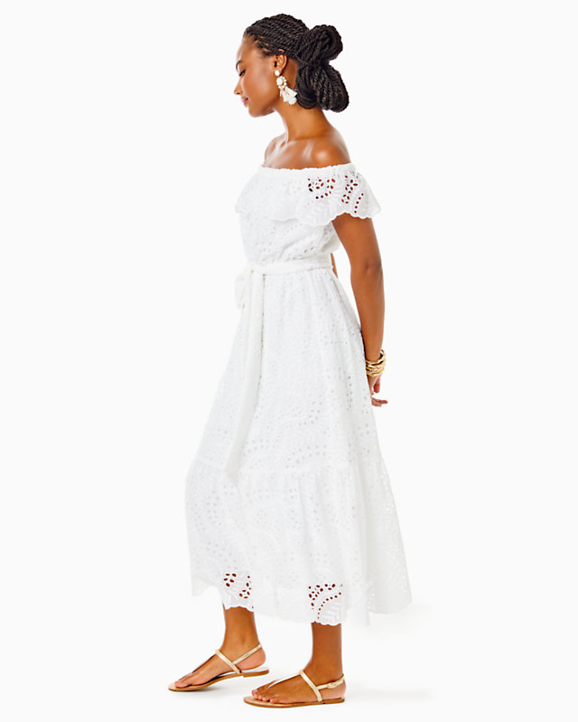 Geri Off-The-Shoulder Midi Dress | Lilly Pulitzer Outlet - LillypulitzerOutlets
