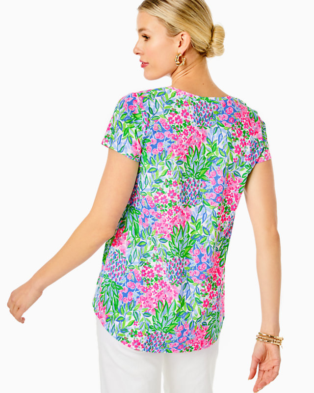 Etta V-Neck Top | Lilly Pulitzer Outlet | Lilly Pulitzer Outlet - LillypulitzerOutlets