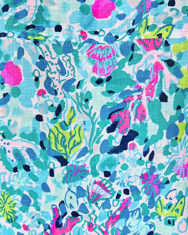 Sea View Linen Button Down Top | Lilly Pulitzer Outlet | Lilly Pulitzer Outlet - LillypulitzerOutlets
