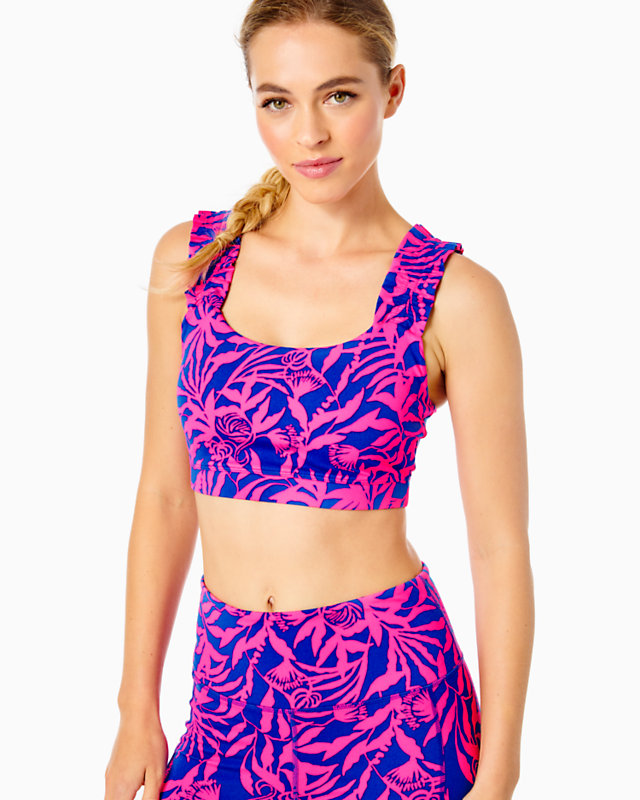 UPF 50+ Luxletic Karena Ruffle Sports Bra | Lilly Pulitzer Outlet - LillypulitzerOutlets