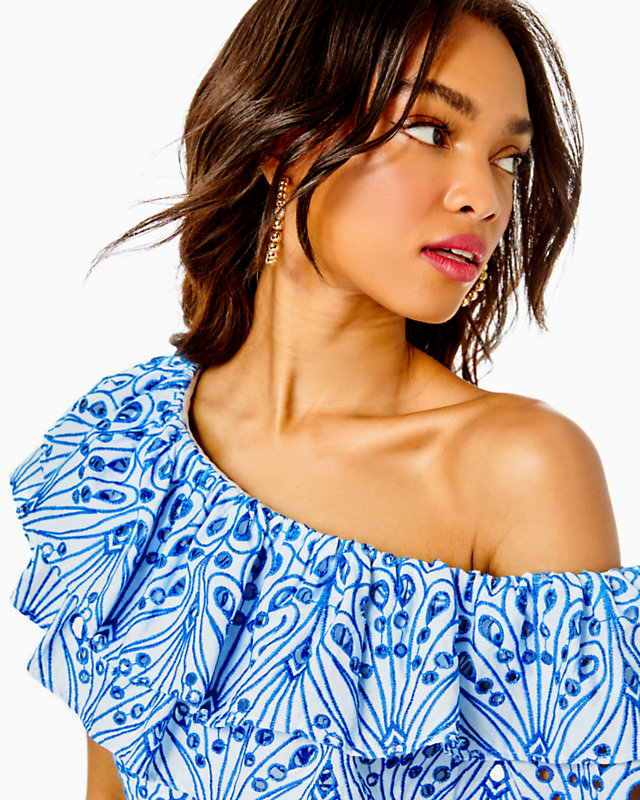 Sundea One-Shoulder Eyelet Shift Dress | Lilly Pulitzer Outlet - LillypulitzerOutlets