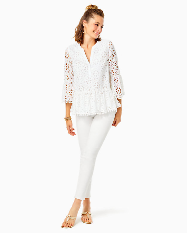 Bekah 3/4 Sleeve Eyelet Top | Lilly Pulitzer Outlet | Lilly Pulitzer Outlet - LillypulitzerOutlets
