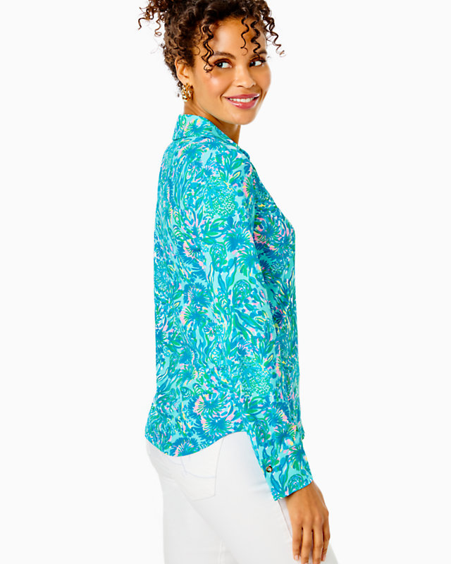 UPF 50+ ChillyLilly Marlena Button Down Top | Lilly Pulitzer Outlet | Lilly Pulitzer Outlet - LillypulitzerOutlets