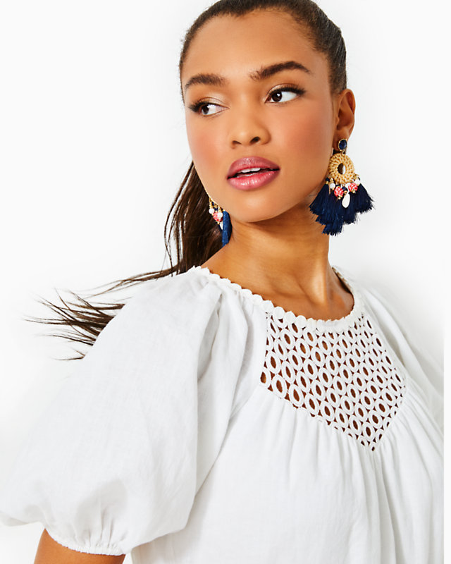 Charlet Short Sleeve Linen Dress | Lilly Pulitzer Outlet - LillypulitzerOutlets