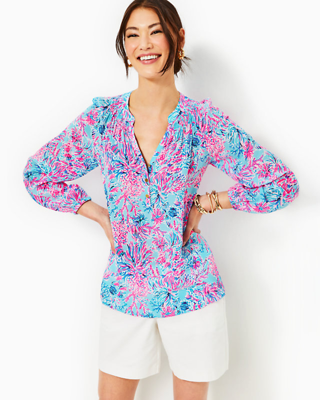 Elsa Silk Top | Lilly Pulitzer Outlet - LillypulitzerOutlets