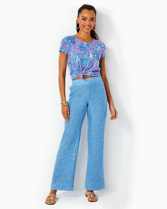 32" Deri Linen Palazzo Pant | Lilly Pulitzer Outlet - LillypulitzerOutlets