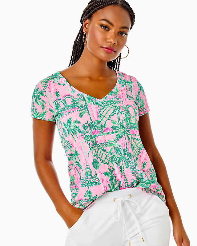 Etta V-Neck Top | Lilly Pulitzer Outlet - LillypulitzerOutlets