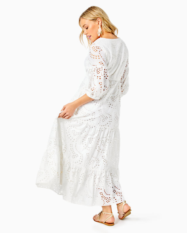 Breanne Eyelet Maxi Dress | Lilly Pulitzer Outlet - LillypulitzerOutlets