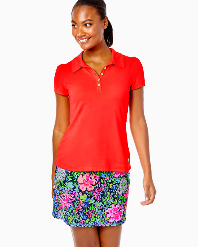 UPF 50+ Luxletic Frida Puff Sleeve Polo | Lilly Pulitzer Outlet - LillypulitzerOutlets