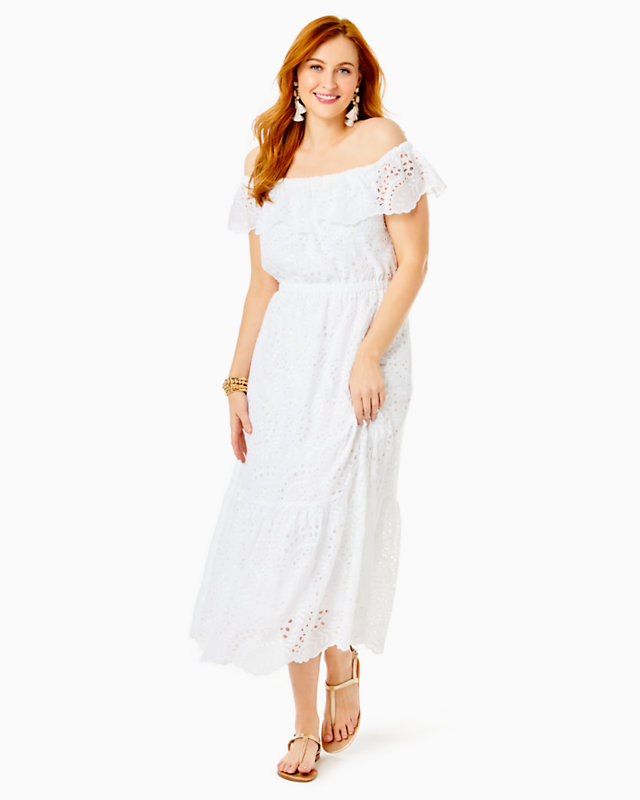Geri Off-The-Shoulder Midi Dress | Lilly Pulitzer Outlet - LillypulitzerOutlets