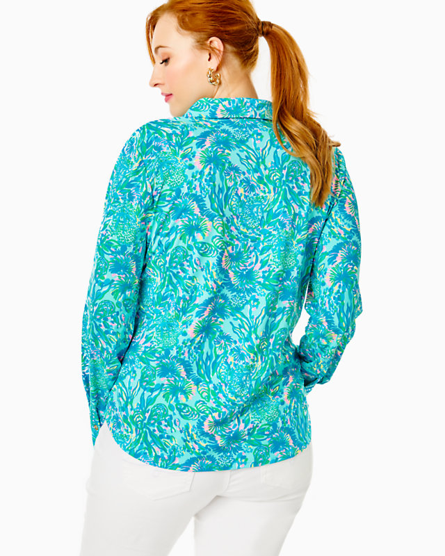 UPF 50+ ChillyLilly Marlena Button Down Top | Lilly Pulitzer Outlet | Lilly Pulitzer Outlet - LillypulitzerOutlets