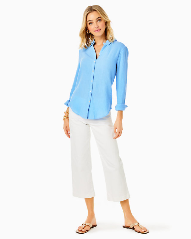 Geanie Button Down Top | Lilly Pulitzer Outlet | Lilly Pulitzer Outlet - LillypulitzerOutlets