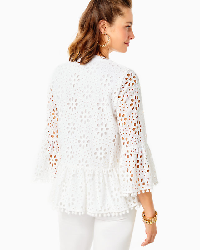Bekah 3/4 Sleeve Eyelet Top | Lilly Pulitzer Outlet | Lilly Pulitzer Outlet - LillypulitzerOutlets