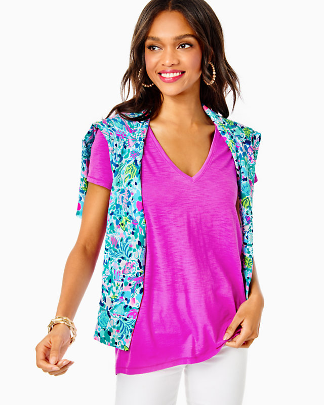 Etta V-Neck Top | Lilly Pulitzer Outlet - LillypulitzerOutlets