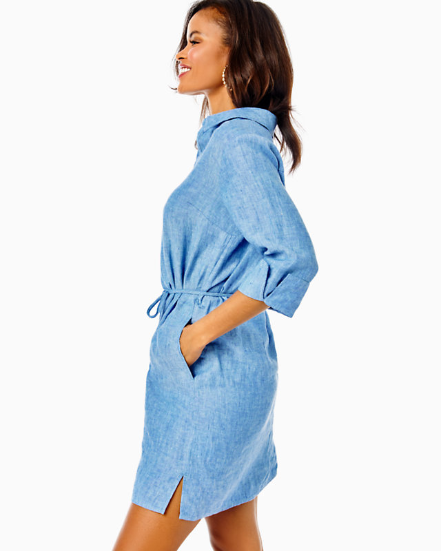 Pilar Linen Tunic Dress | Lilly Pulitzer Outlet - LillypulitzerOutlets