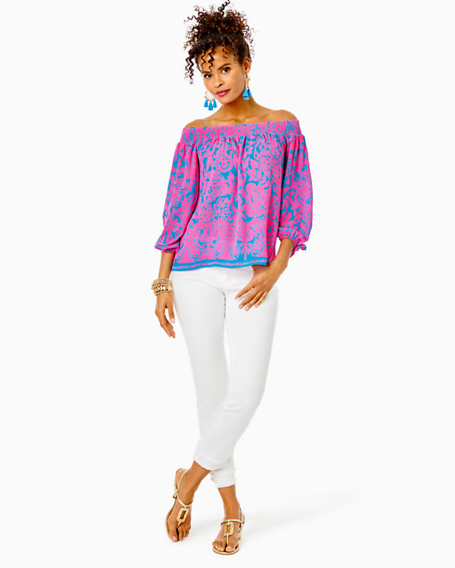 Maryellen Off-The-Shoulder Top | Lilly Pulitzer Outlet | Lilly Pulitzer Outlet - LillypulitzerOutlets