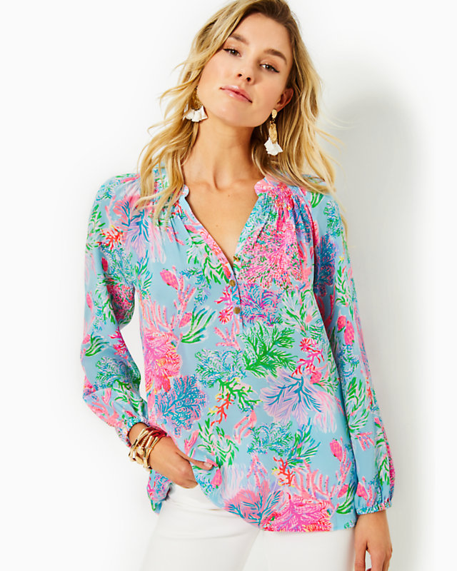 Elsa Silk Top | Lilly Pulitzer Outlet | Lilly Pulitzer Outlet - LillypulitzerOutlets