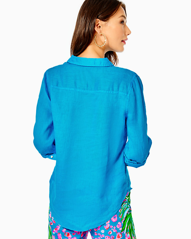 Sea View Button Down Top | Lilly Pulitzer Outlet | Lilly Pulitzer Outlet - LillypulitzerOutlets