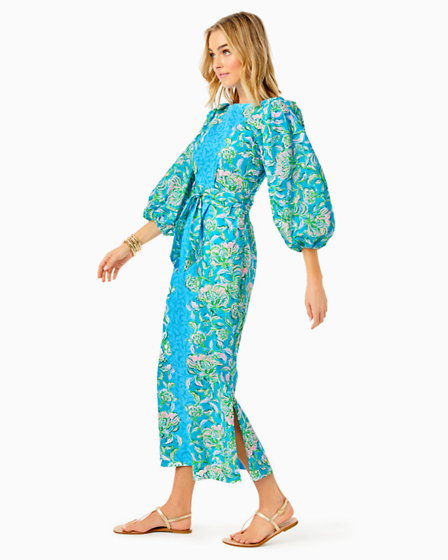 Barbara 3/4 Sleeve Cotton Maxi Dress | Lilly Pulitzer Outlet - LillypulitzerOutlets