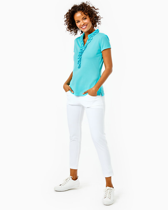 UPF 50+ Luxletic Frida Ruffle Polo Top | Lilly Pulitzer Outlet - LillypulitzerOutlets