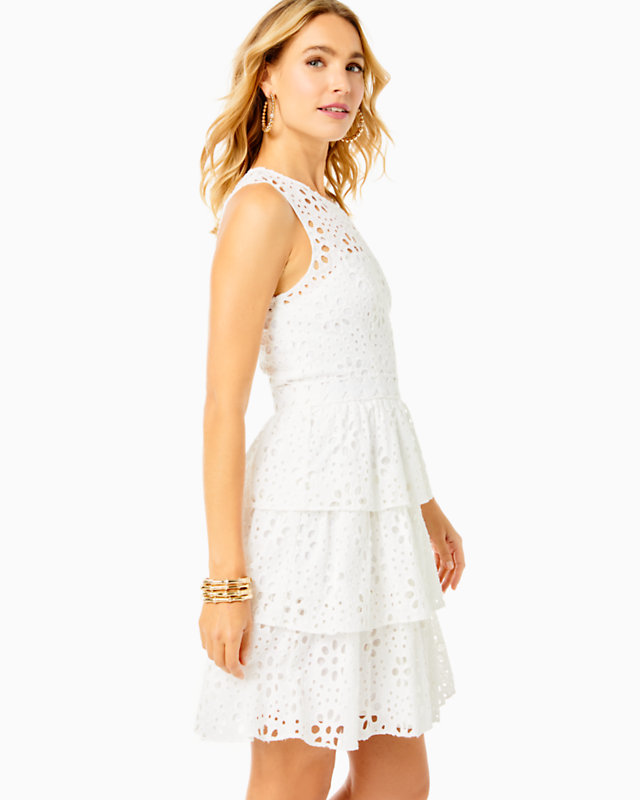 Judelyn Eyelet Ruffle Dress | Lilly Pulitzer Outlet - LillypulitzerOutlets