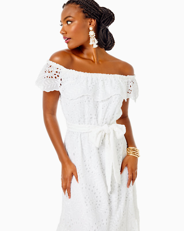 Geri Off-The-Shoulder Midi Dress | Lilly Pulitzer Outlet - LillypulitzerOutlets