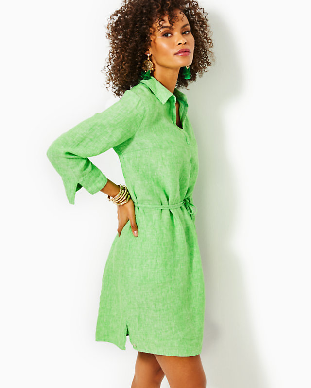 Pilar Linen Tunic Dress | Lilly Pulitzer Outlet - LillypulitzerOutlets