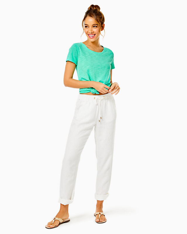 31" Taron Mid-Rise Linen Pant | Lilly Pulitzer Outlet - LillypulitzerOutlets