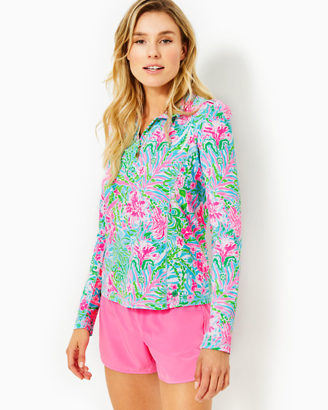 Luxletic Niccola Mesh Panel Half Zip | Lilly Pulitzer Outlet - LillypulitzerOutlets