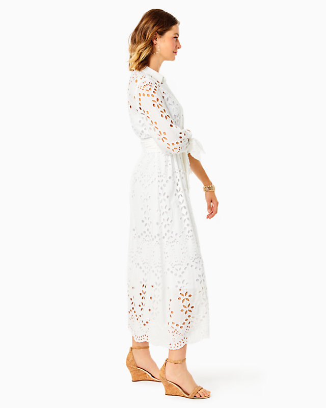 Amrita Eyelet Midi Dress | Lilly Pulitzer Outlet - LillypulitzerOutlets