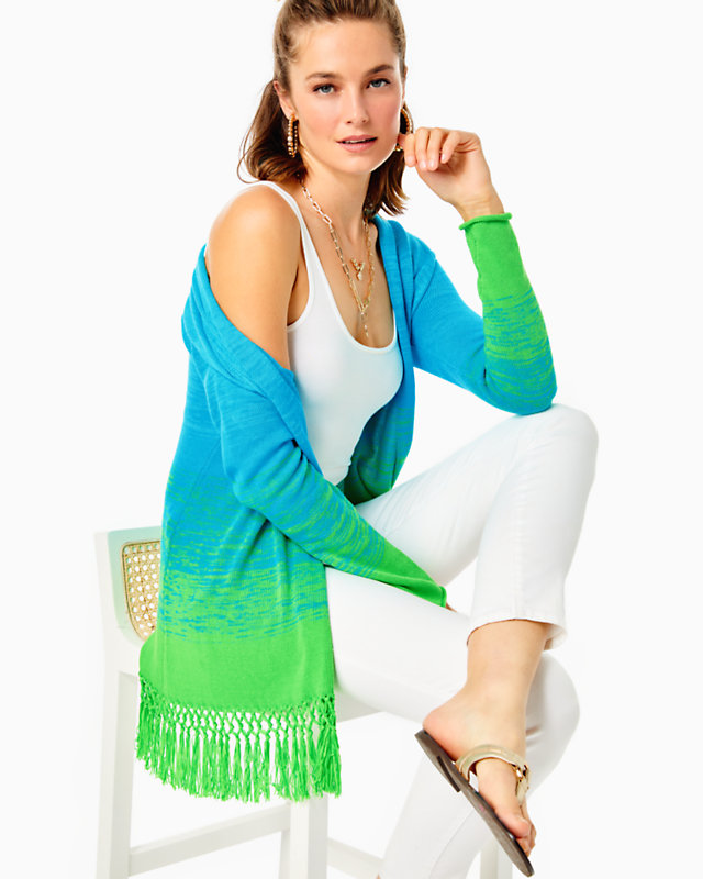 Tatum Ombre Fringe Cardigan | Lilly Pulitzer Sale | Lilly Pulitzer Outlet - LillypulitzerOutlets