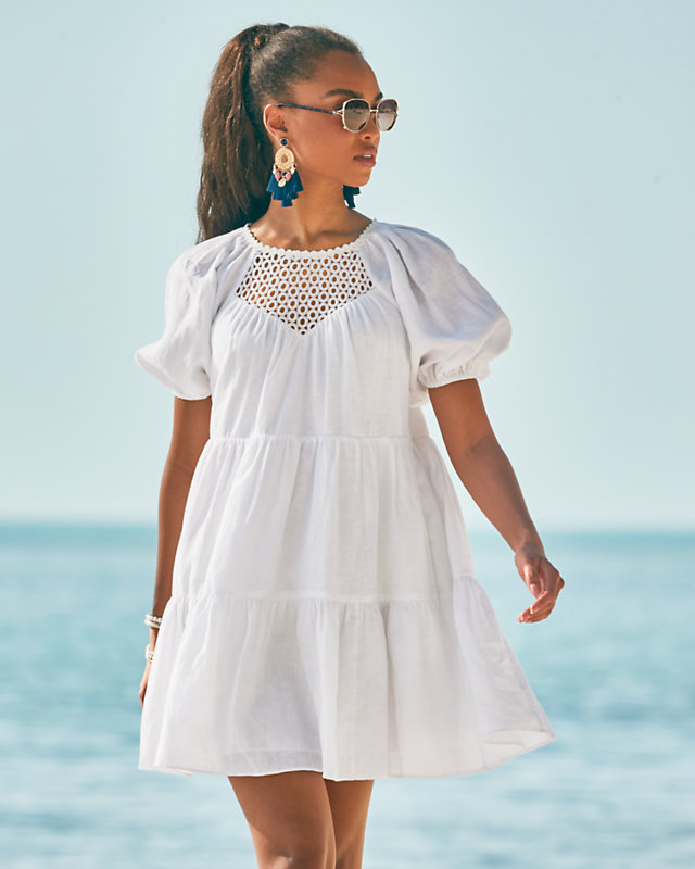 Charlet Short Sleeve Linen Dress | Lilly Pulitzer Outlet - LillypulitzerOutlets