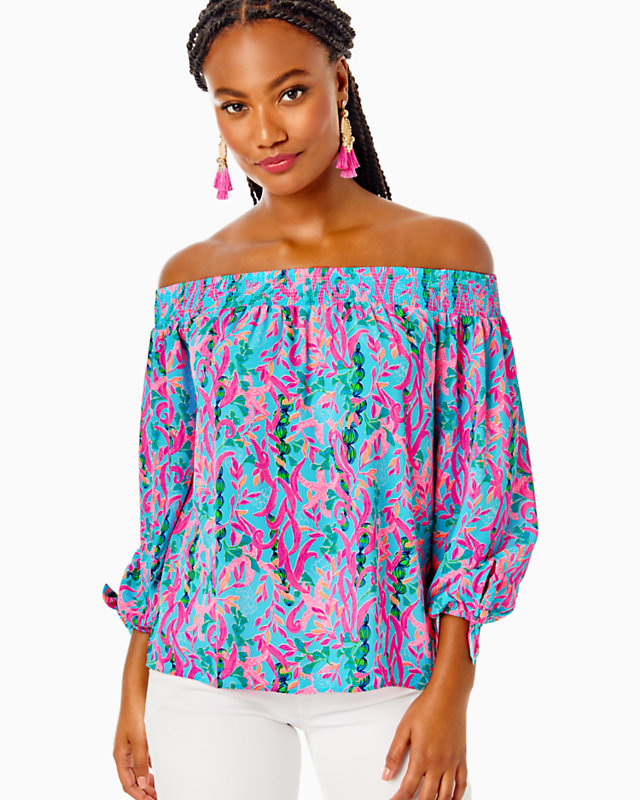 Maryellen Off-The-Shoulder Top | Lilly Pulitzer Outlet | Lilly Pulitzer Outlet - LillypulitzerOutlets