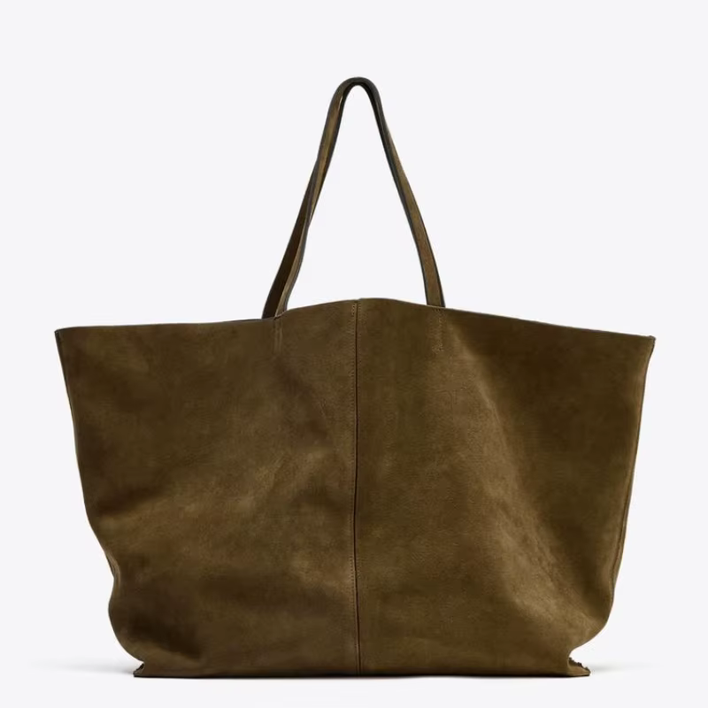 WOMEN'S LARGE SUEDE BAG, Luxury Designer New Tote Bag for Everyday Style, Large capacity Fashion Shoulder Handbag for Ladies