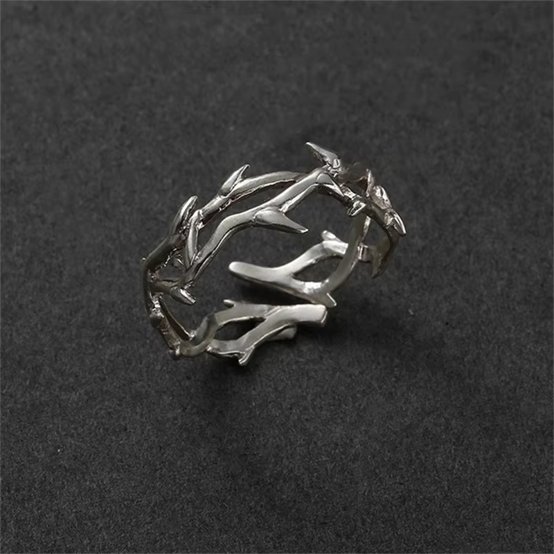 Punk Classic Split Rings Stainless Steel Simple Adjustable Rings for Women Men Couples Jewelry Accessories