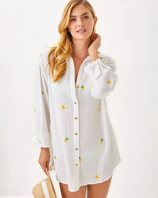 Kwitney Long Sleeve Cover-Up - LLBeanoutlets