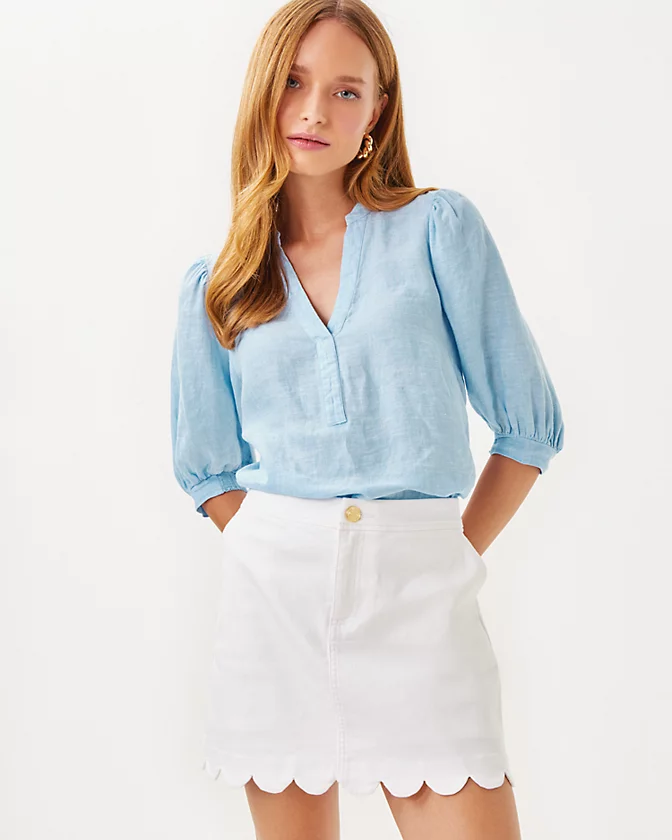 Colette Denim Skort - LLBeanoutlets