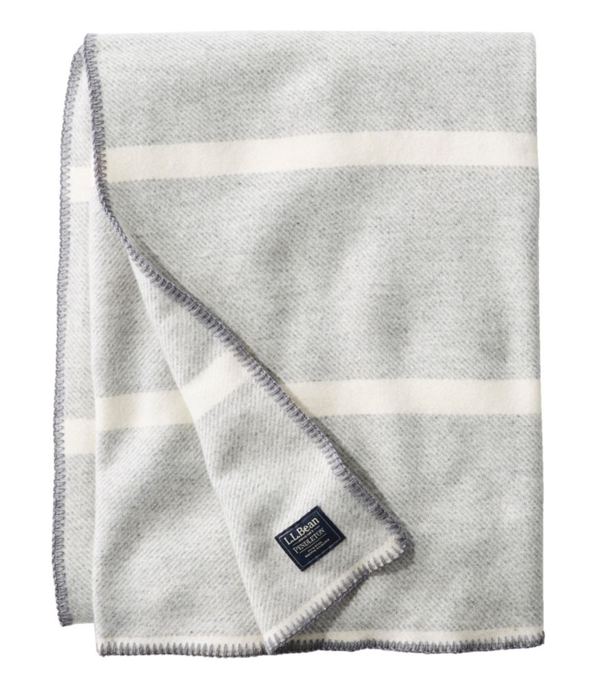 Washable Wool Blanket, Stripe - LLBeanoutlets