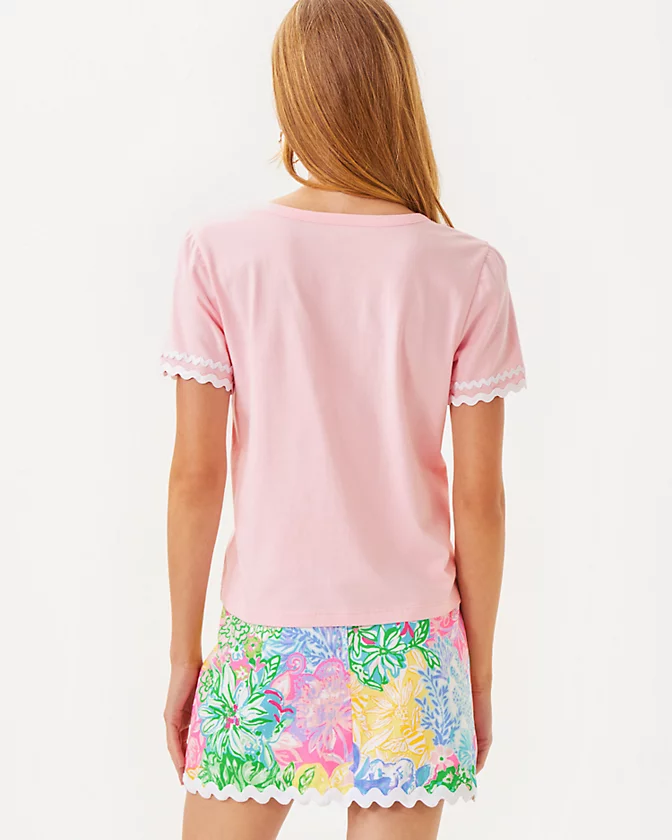 Clairmont Ric Rac Trimmed Knit Top - LLBeanoutlets
