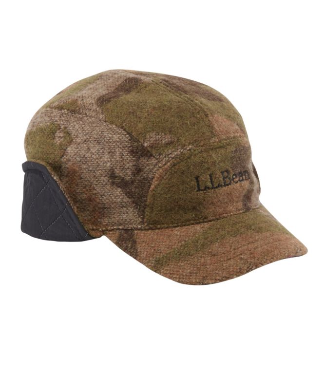 Adults' Maine Guide Wool Cap with PrimaLoft, Camouflage - LLBeanoutlets