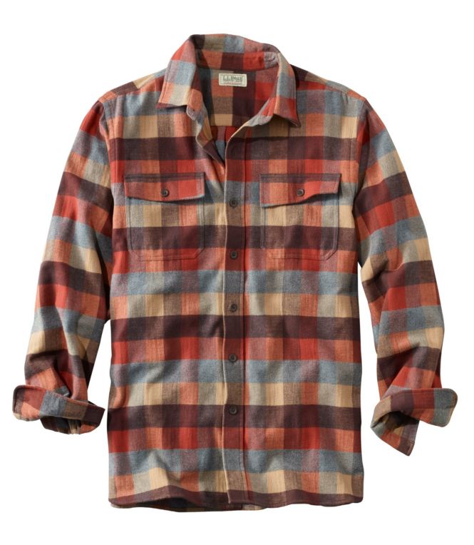 Men's Chamois Shirt, Traditional Fit, Plaid - LLBeanoutlets