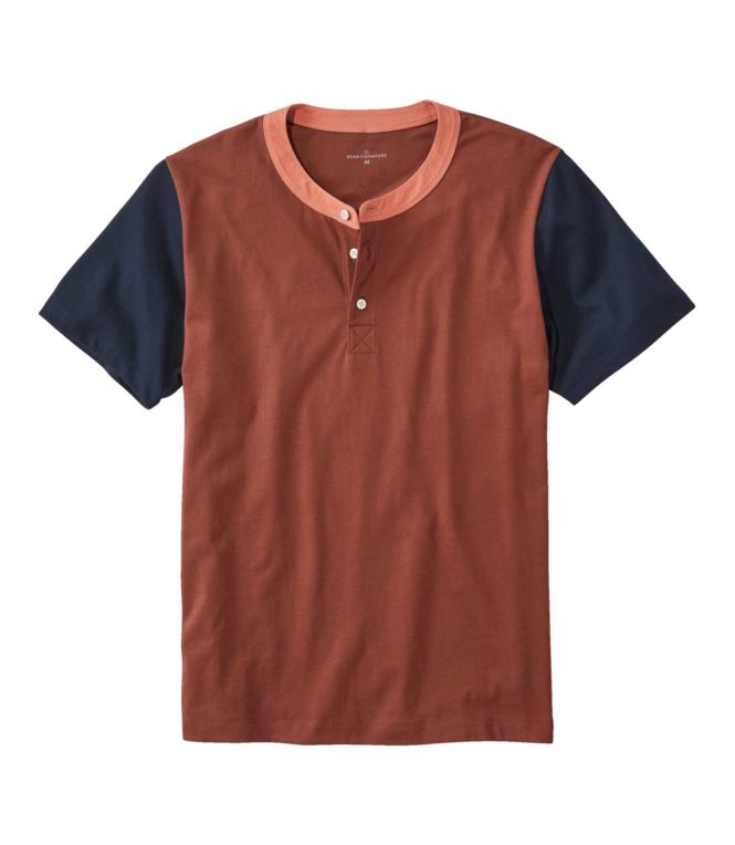 Men's Signature Rangeley Cotton Henley, Short-Sleeve - LLBeanoutlets