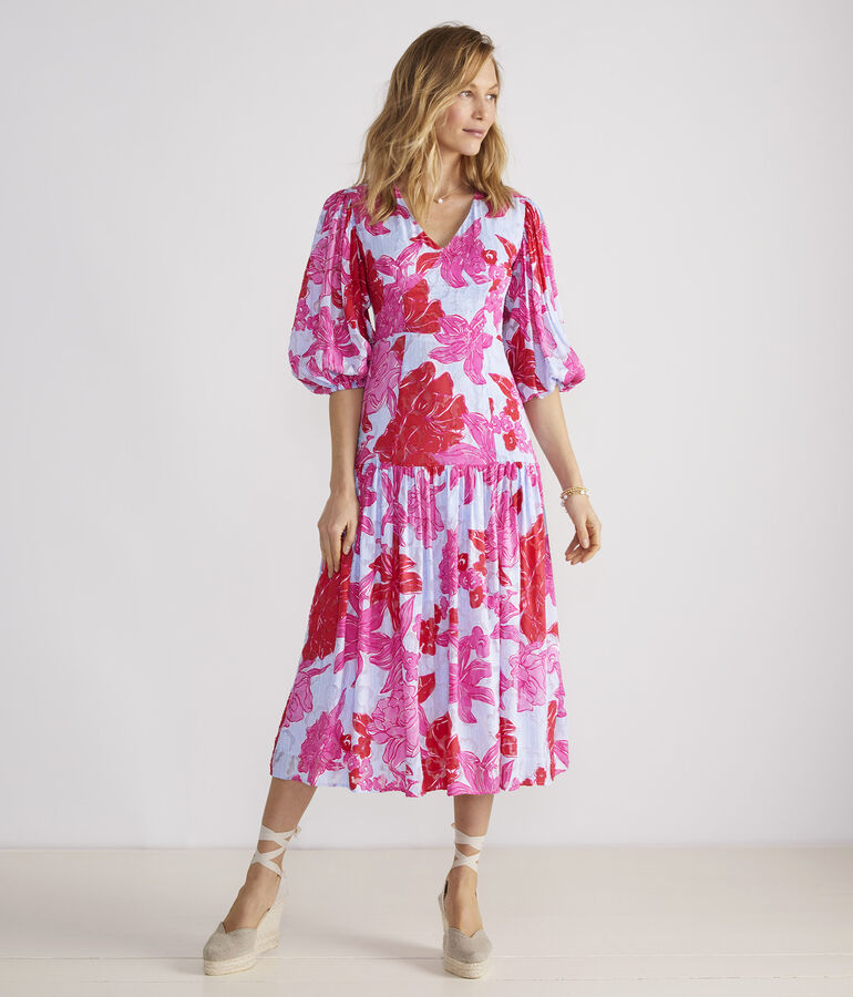 Kentucky Derby Roses Maxi Dress - LLBeanoutlets