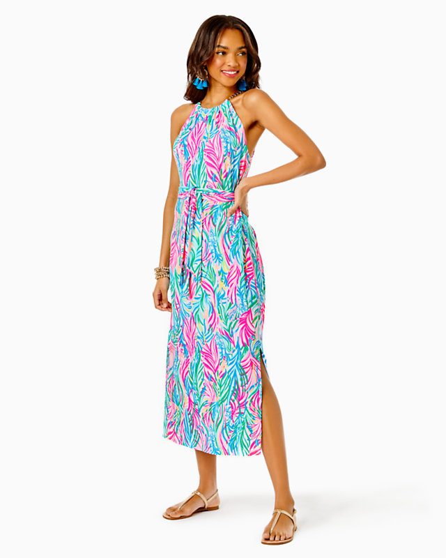 Bingham Halter Midi Dress - LLBeanoutlets