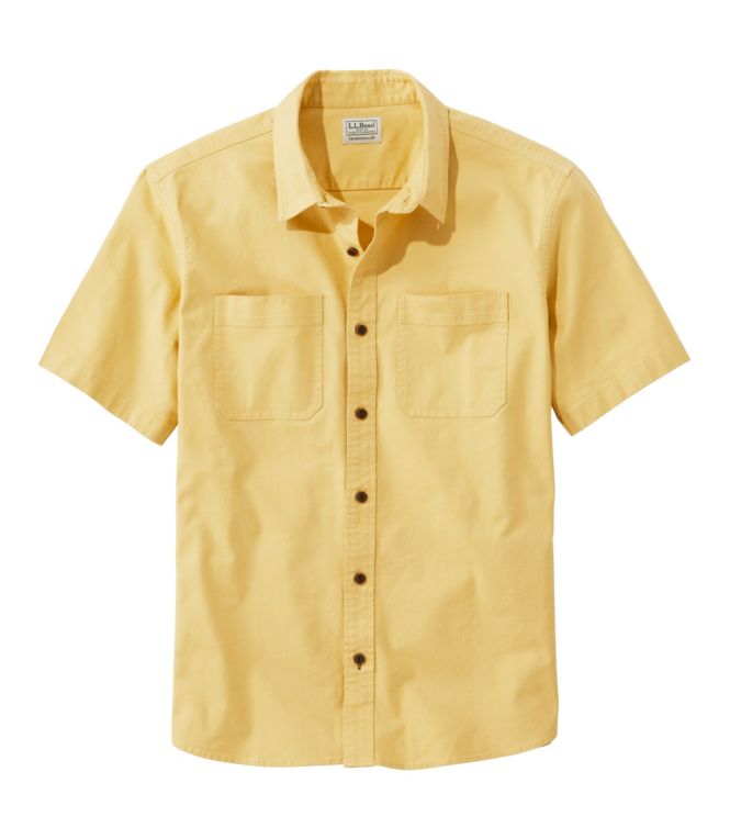 Men's BeanFlex? Twill Shirt, Traditional Untucked Fit, Short-Sleeve - LLBeanoutlets