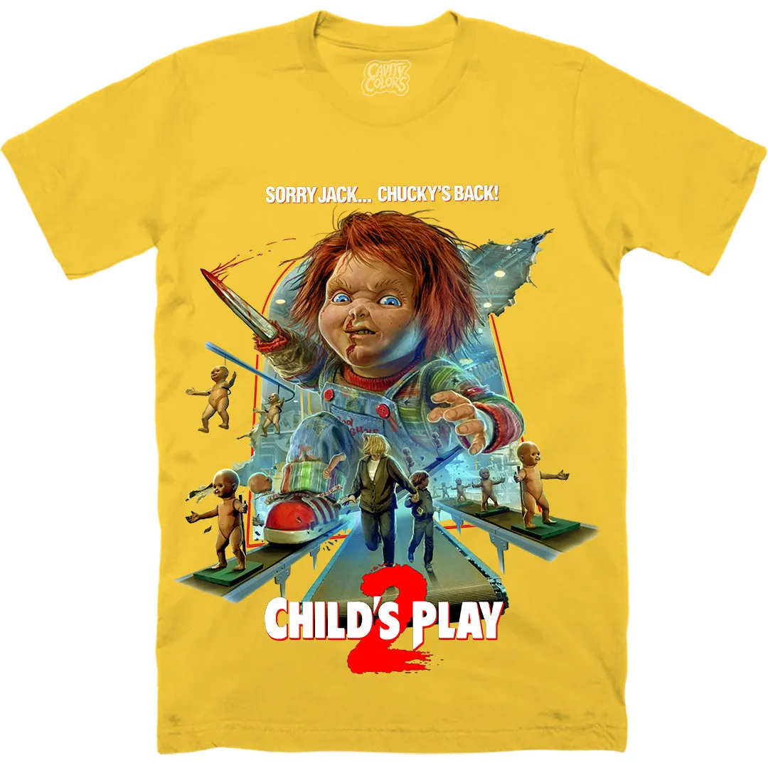 CHILD’S PLAY 2 - T-SHIRT (GOOD GUY BOX YELLOW) - LLBeanoutlets