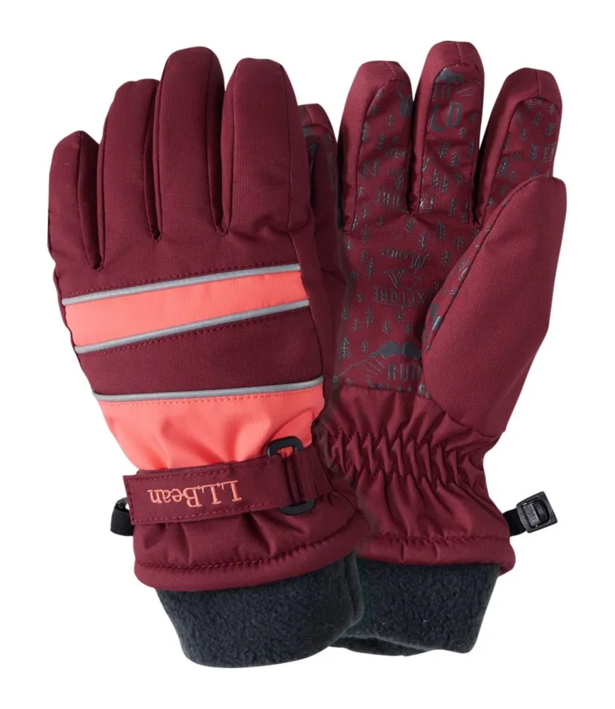 Kids' Wintry Mix Waterproof Gloves - LLBeanoutlets