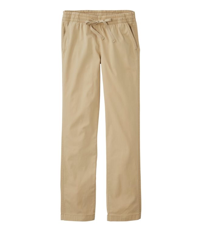 Women's Lakewashed Chino Pants, Mid-Rise Pull-On Ankle - LLBeanoutlets
